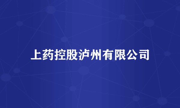 上药控股泸州有限公司
