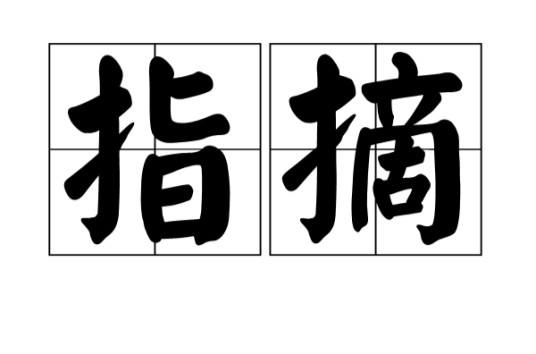 指摘