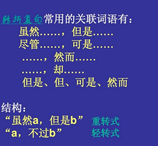 转折复句