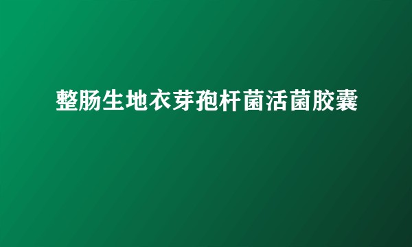 整肠生地衣芽孢杆菌活菌胶囊