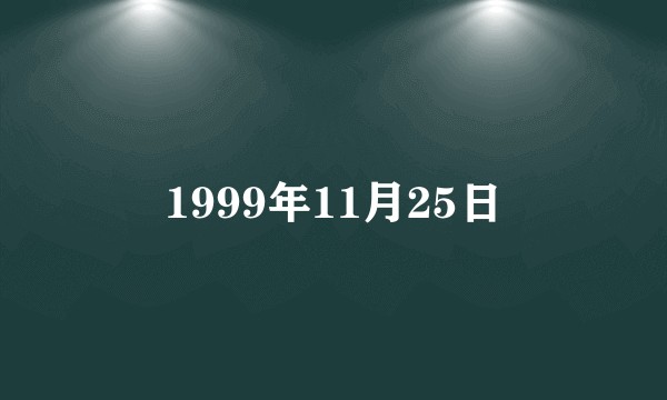1999年11月25日