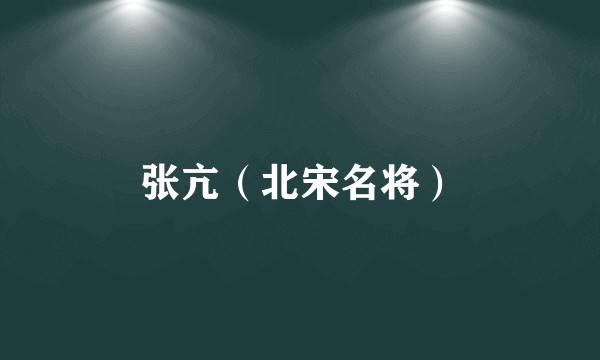张亢（北宋名将）