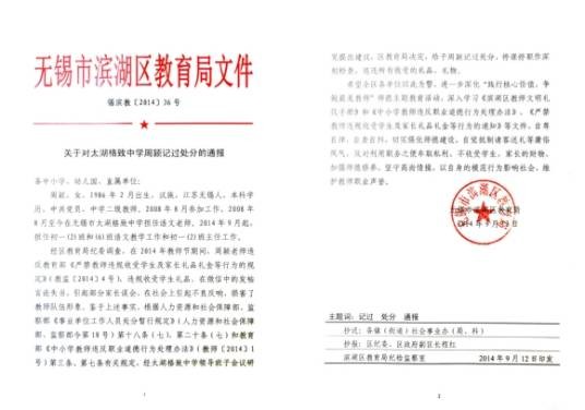 记过处分
