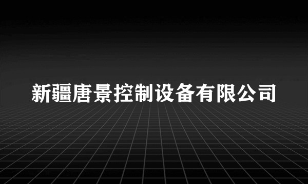 新疆唐景控制设备有限公司