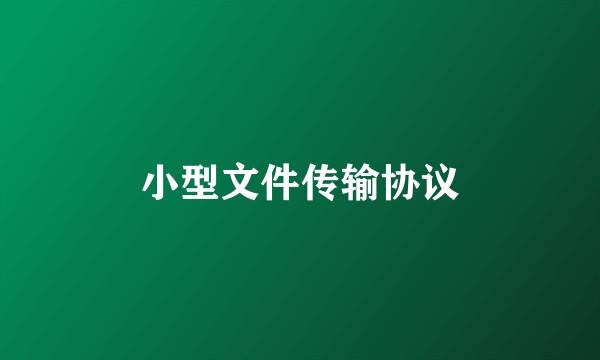 小型文件传输协议