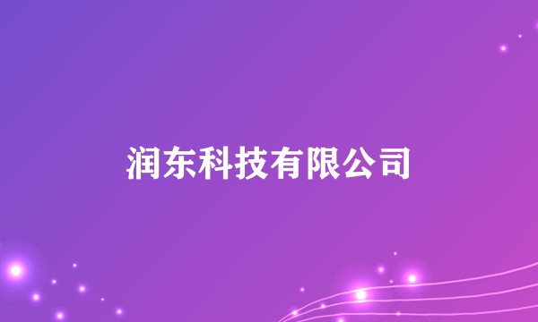 润东科技有限公司