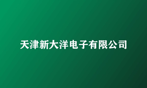 天津新大洋电子有限公司