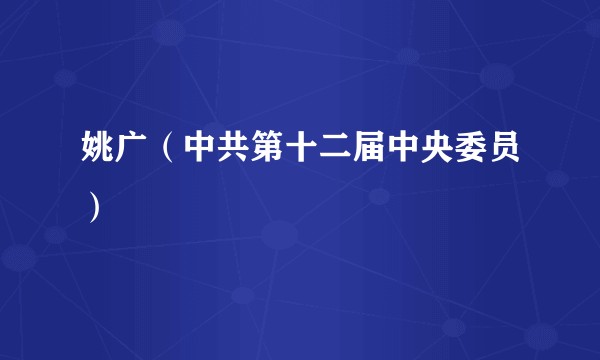 姚广（中共第十二届中央委员）