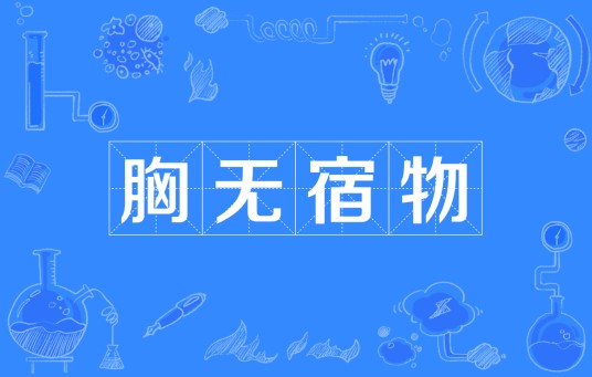 胸无宿物