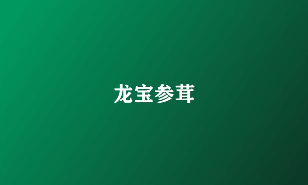 龙宝参茸