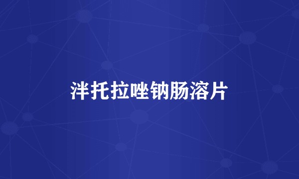 泮托拉唑钠肠溶片