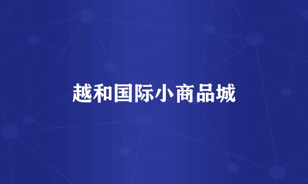 越和国际小商品城