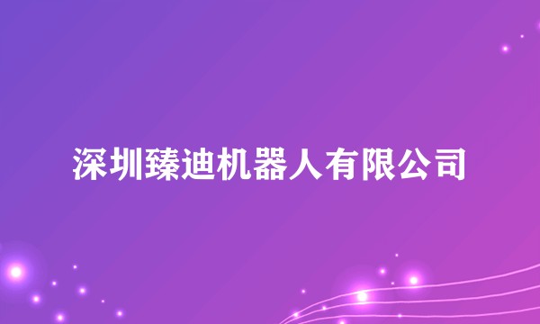 深圳臻迪机器人有限公司