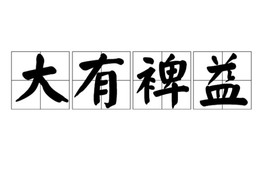 大有裨益