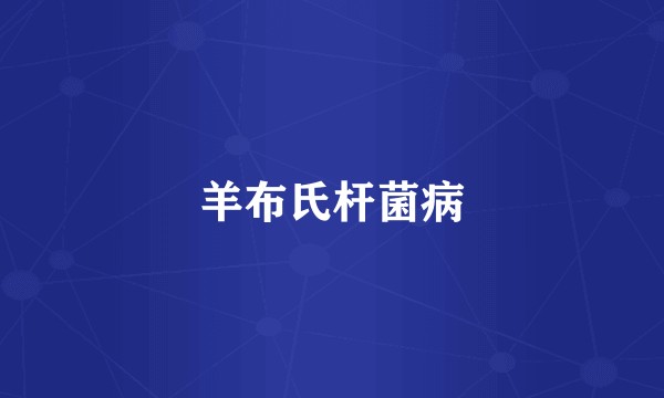 羊布氏杆菌病