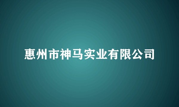 惠州市神马实业有限公司
