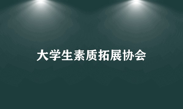 大学生素质拓展协会