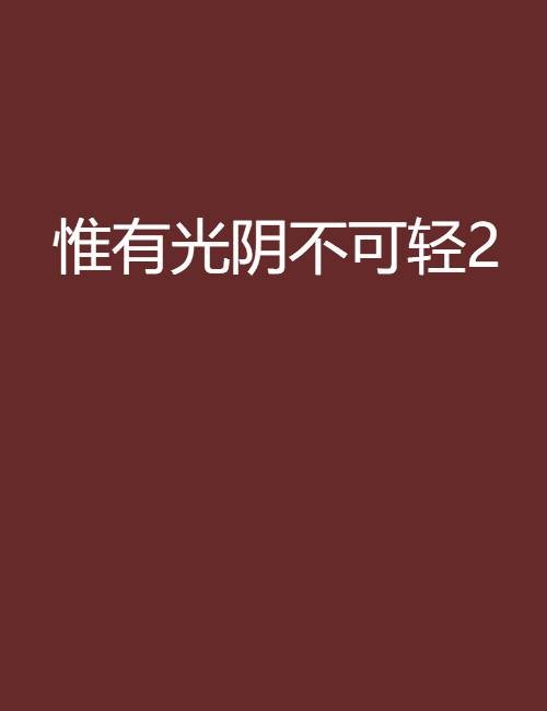 惟有光阴不可轻2