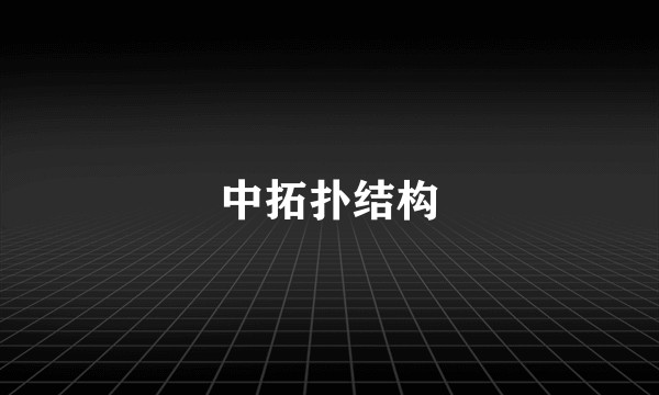 中拓扑结构