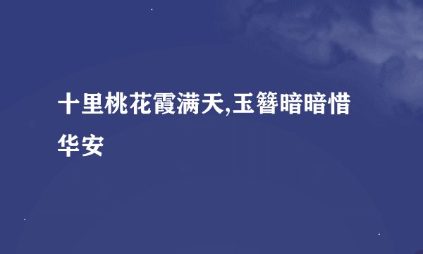 十里桃花霞满天,玉簪暗暗惜华安