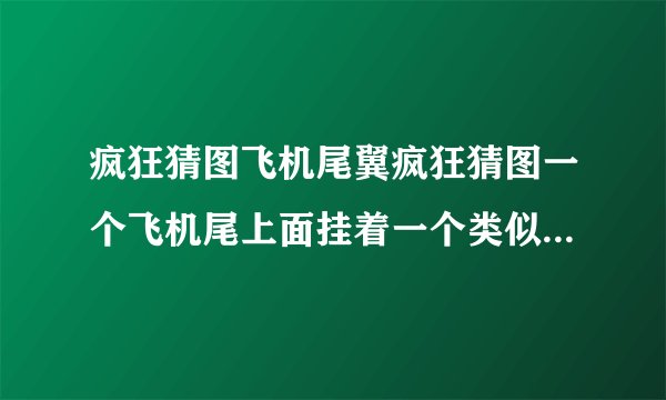 疯狂猜图飞机尾翼疯狂猜图一个飞机尾上面挂着一个类似鸽子的标志五个字这是