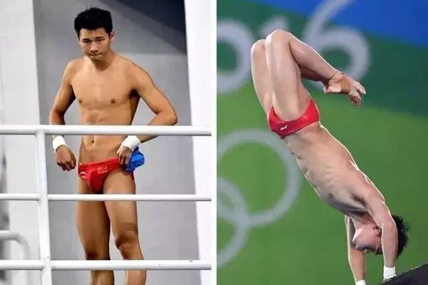 陈艾森跳水时下体为什么会突起