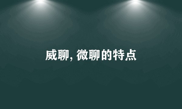 威聊, 微聊的特点