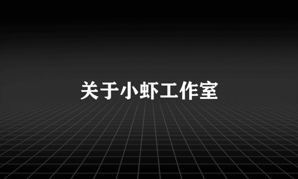 关于小虾工作室