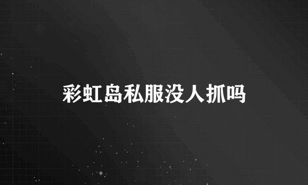 彩虹岛私服没人抓吗