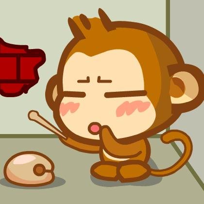 跪求 张敲木鱼的嘻哈猴动态图-谢谢啊!