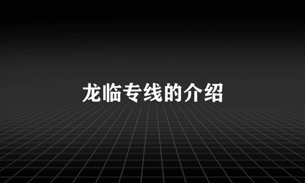 龙临专线的介绍