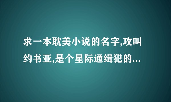 求一本耽美小说的名字,攻叫约书亚,是个星际通缉犯的,受是个被人诬陷的士兵