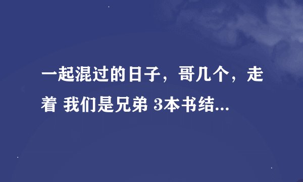 一起混过的日子，哥几个，走着 我们是兄弟 3本书结局来个详细解析谢谢复制不要来