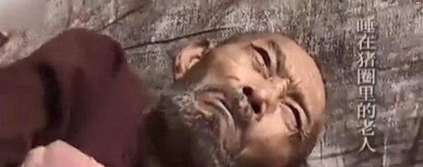 近八旬老人睡猪圈,与狗抢食,女儿称:比乞丐要好