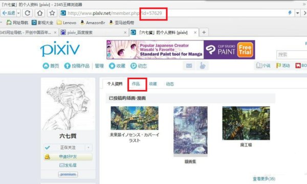 如何找p站的id号?