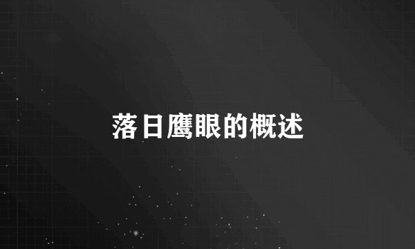 落日鹰眼的概述
