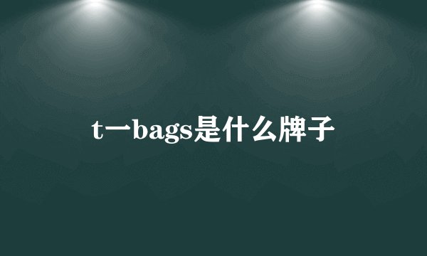 t一bags是什么牌子