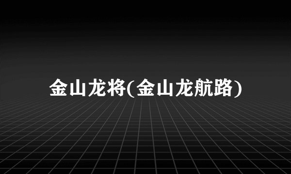 金山龙将(金山龙航路)