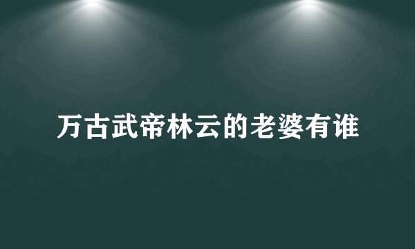 万古武帝林云的老婆有谁