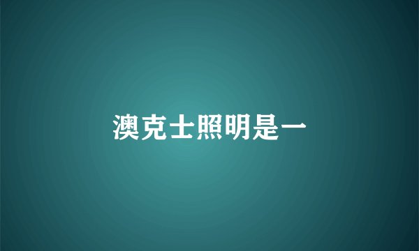 澳克士照明是一