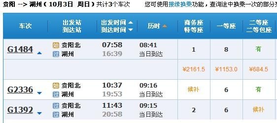 从贵阳到湖州可以做哪趟火车到？实惠点的，，，