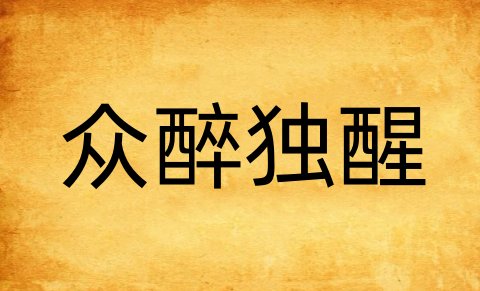 众醉独醒的意思