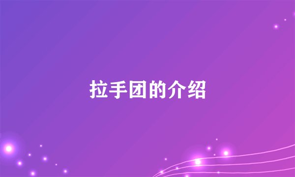 拉手团的介绍