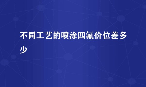 不同工艺的喷涂四氟价位差多少