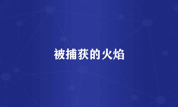 被捕获的火焰