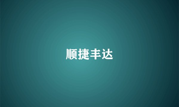 顺捷丰达