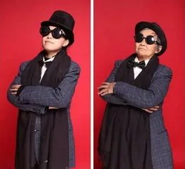 孙女为爷拍艺术照爷爷会喜欢吗?