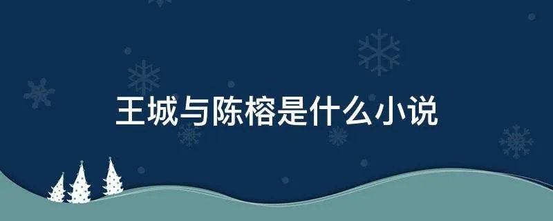 王城与陈榕是什么小说
