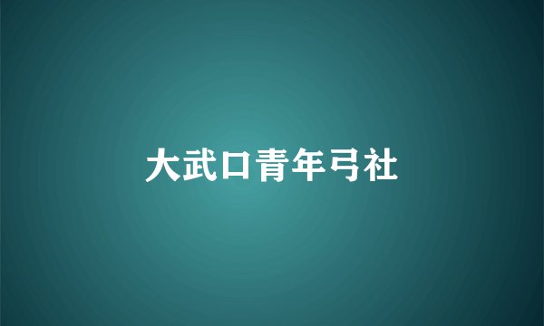 大武口青年弓社