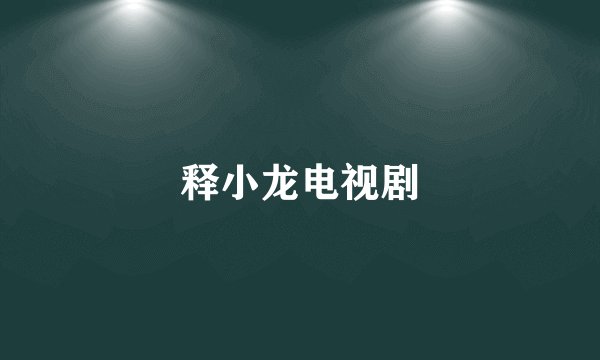 释小龙电视剧